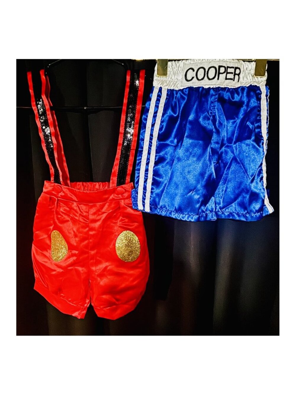 Photo Shoot Costume Bundle | Mouse-Inspired Suspender Shorts & Boxing Shorts